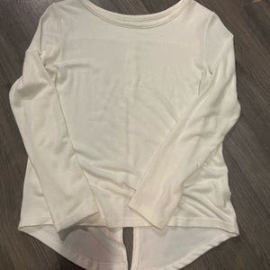 Zyia boyfriend slit back long sleeve